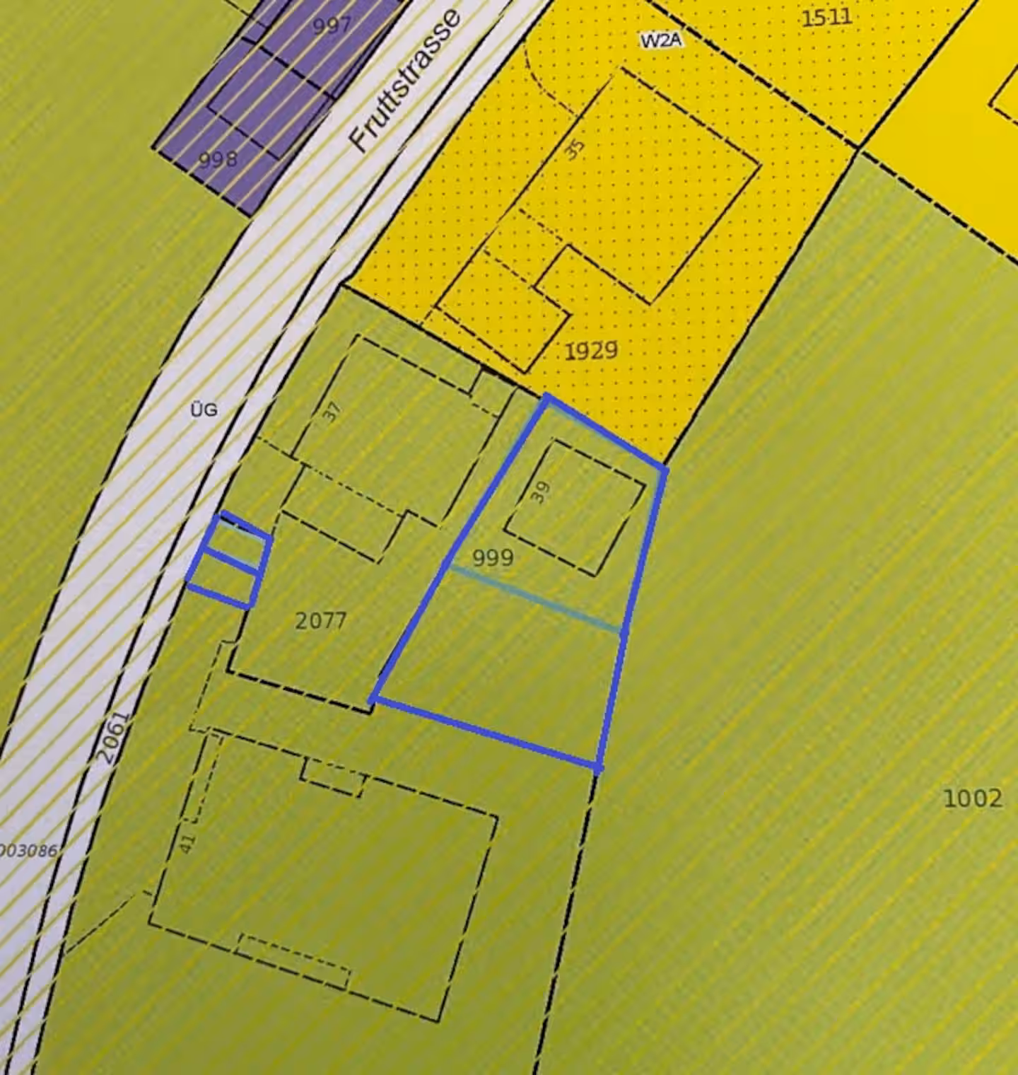 Grundriss vom Chaletgrundstück