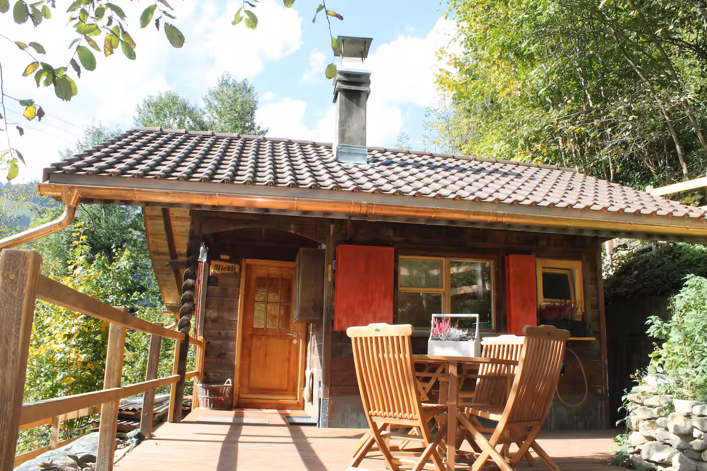Terrasse vom Riedli Chalet